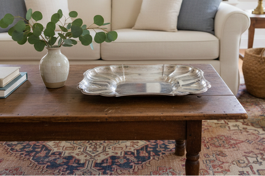 Gorham Silverplate Scalloped Shell Serving Tray