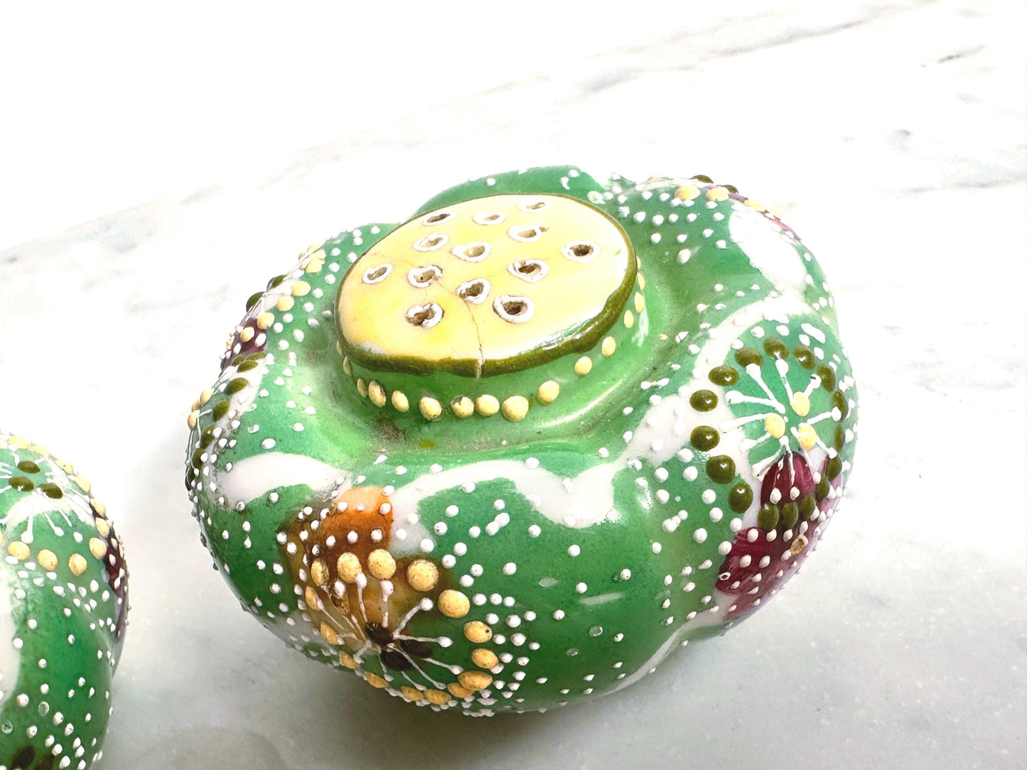 Japanese Moriage Salt and Pepper Shakers, Circa 1900