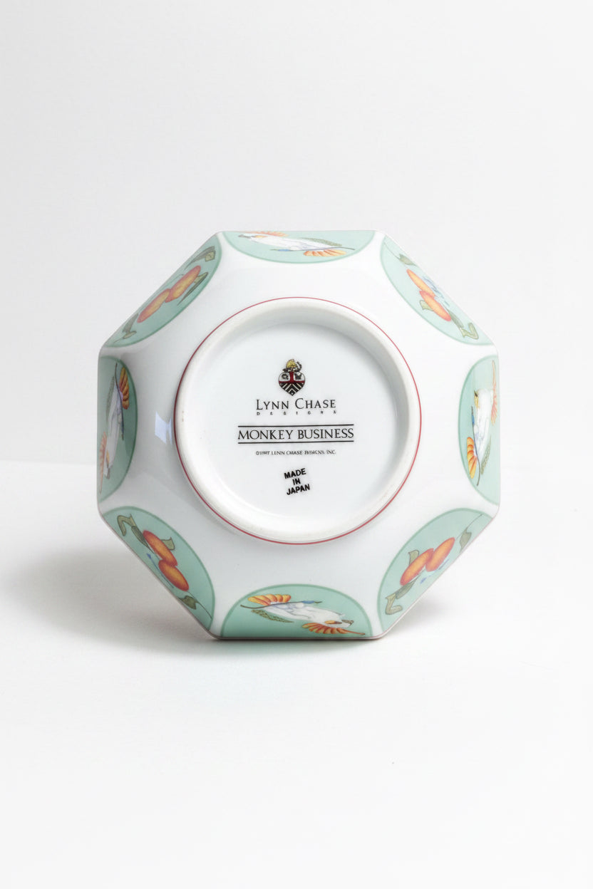 Lynn Chase Monkey Business Porcelain Serving Bowl