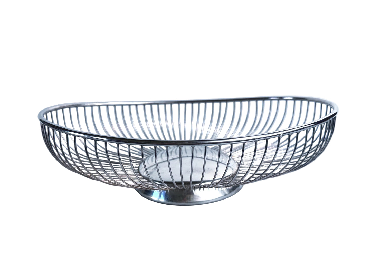 Raymond Silverplate Wire Bread Basket, Mid Century Oval