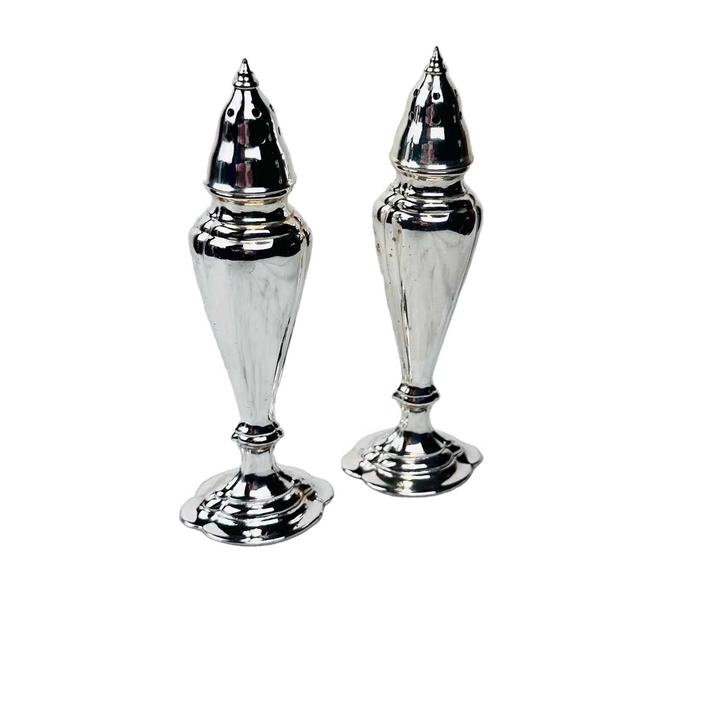 Vintage La France Silverplate Salt & Pepper Shakers, Pattern 780