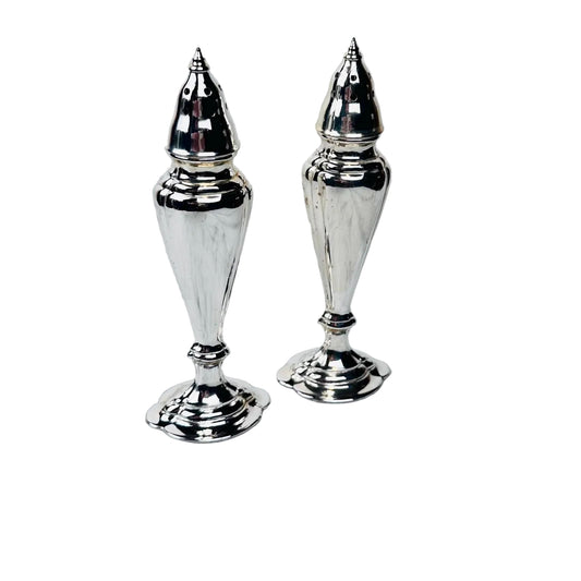 Vintage La France Silverplate Salt & Pepper Shakers, Pattern 780