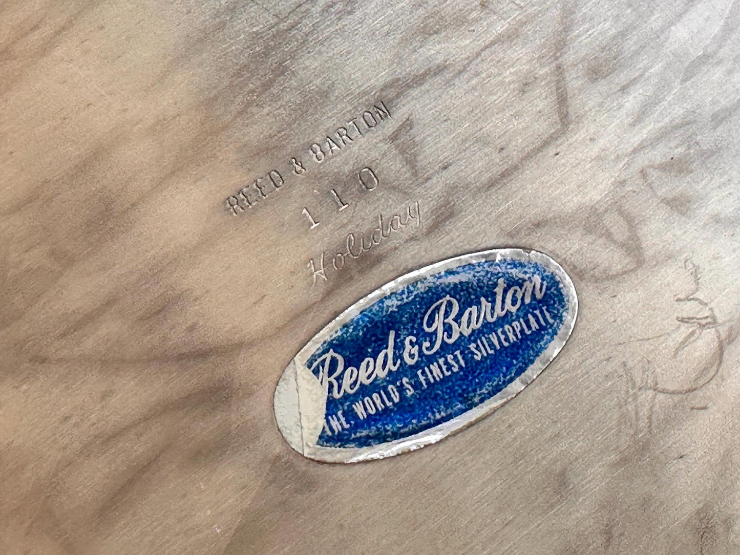Reed & Barton Silverplate Oval Bowl with Scalloped Edge