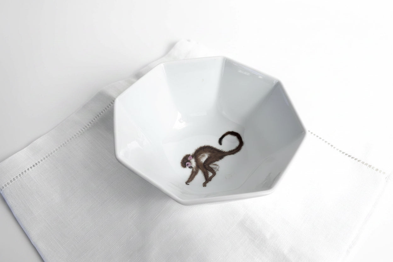 Lynn Chase Monkey Business Porcelain Serving Bowl