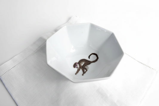 Lynn Chase Monkey Business Porcelain Serving Bowl