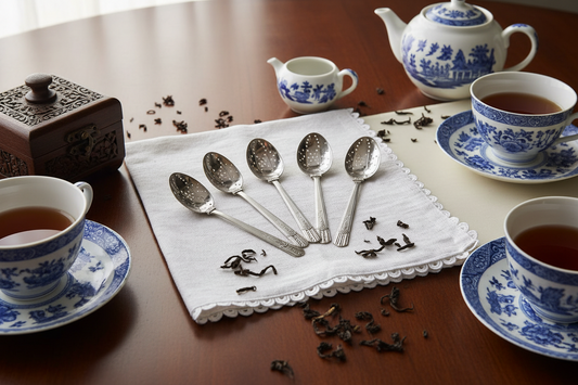 Vintage WM Rogers Silverplate Tea Infuser Spoons, Set of 4 — Monogram R