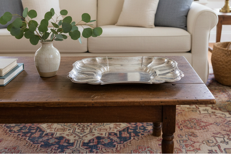Gorham Silverplate Scalloped Shell Serving Tray